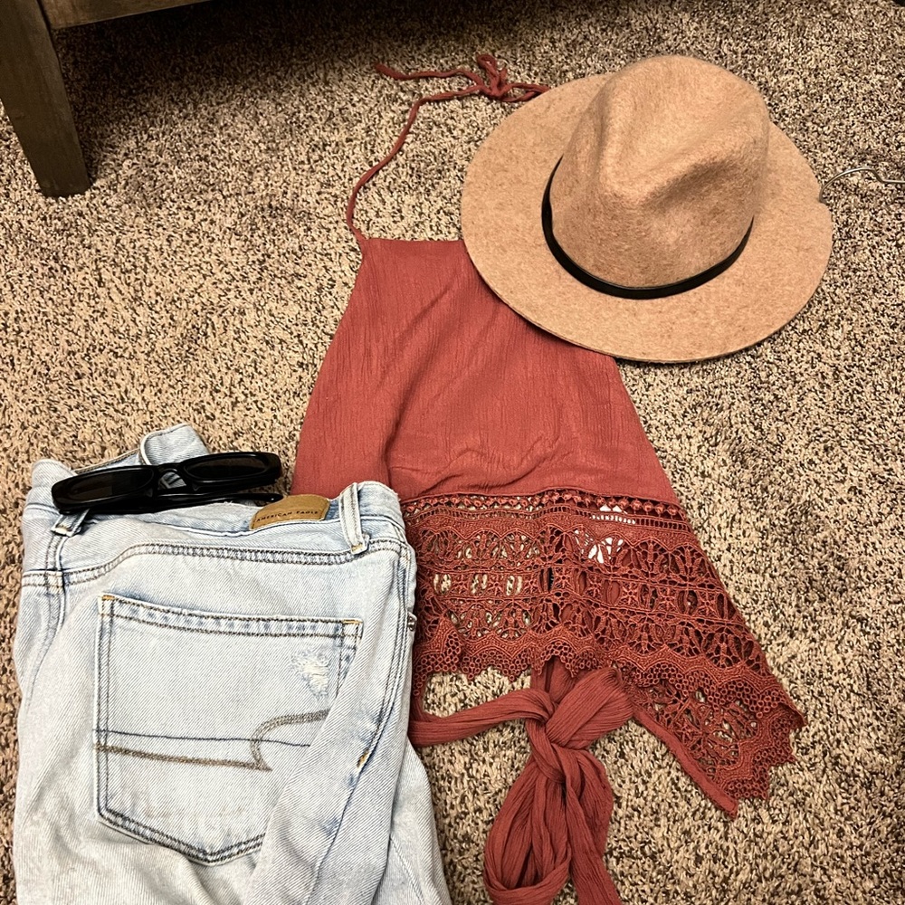 American Eagle Wrap Tank Top